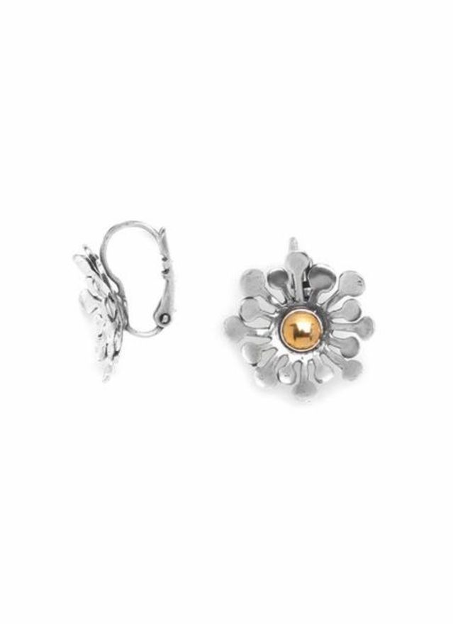 Flower power french hook earrings