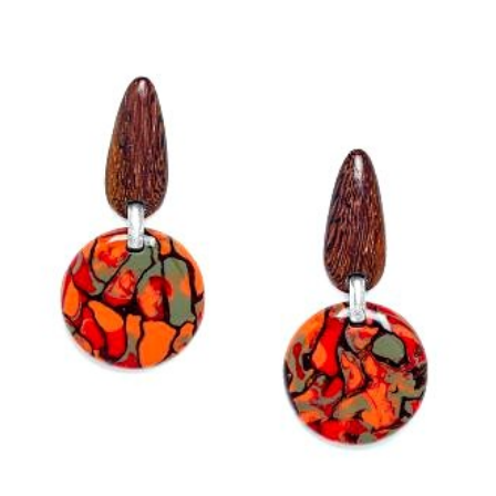 Amazonia round earrings