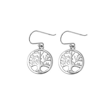 Sterling Silver Tree of Life Earrings