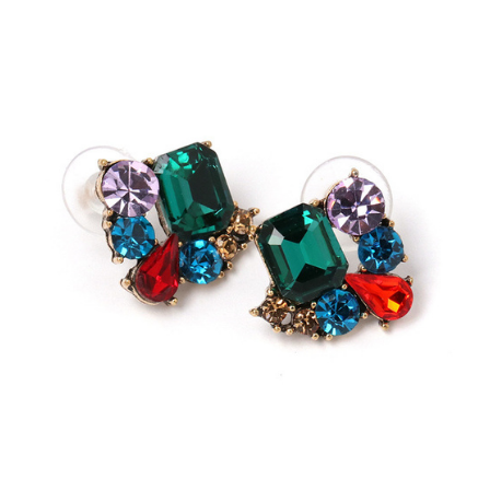 Colourful Crystal Studs