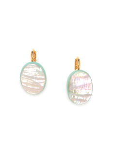 Seychelles paua french hook earrings