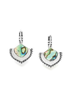 Mirja paua mini french hook earrings