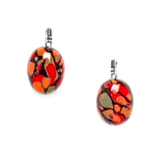 Amazonia oval earrings