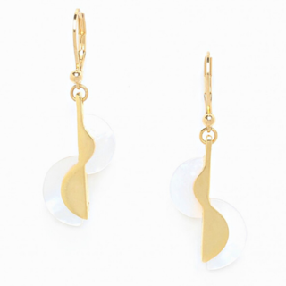 Maria half disc earrings
