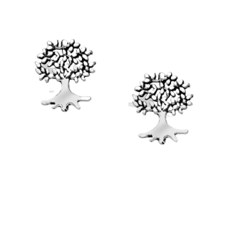 Sterling Silver Tree of Life Studs