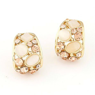 Champagne Crystal Earrings
