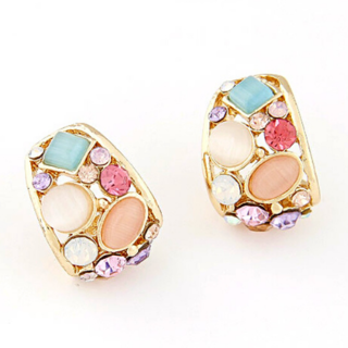 Pastel Crystal Earrings