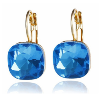 Blue Crystal Earrings