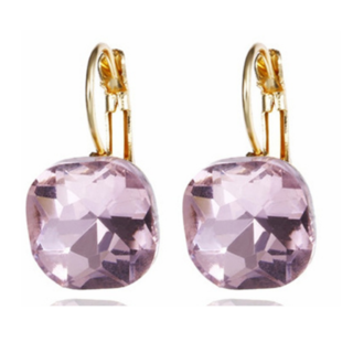 Pink Crystal Earrings