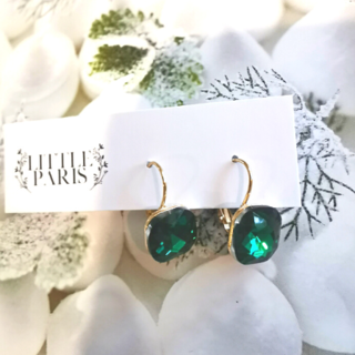 Emerald Crystal Earrings