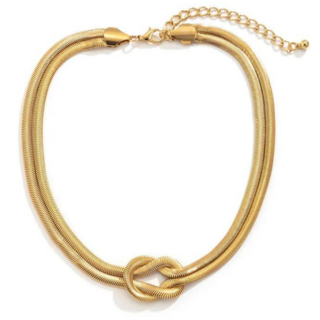 Love Knot Gold Necklace
