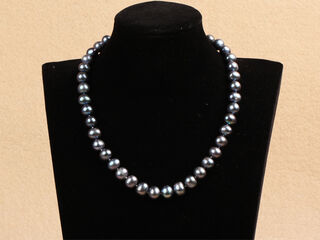 Elegant Grey Freshwater Pearl Necklace