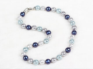 Faceted Shell Pearl Necklace